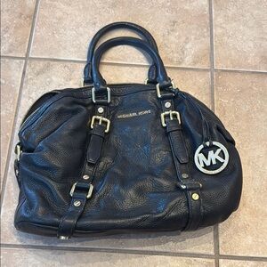 Michael Kors Black Leather Satchel